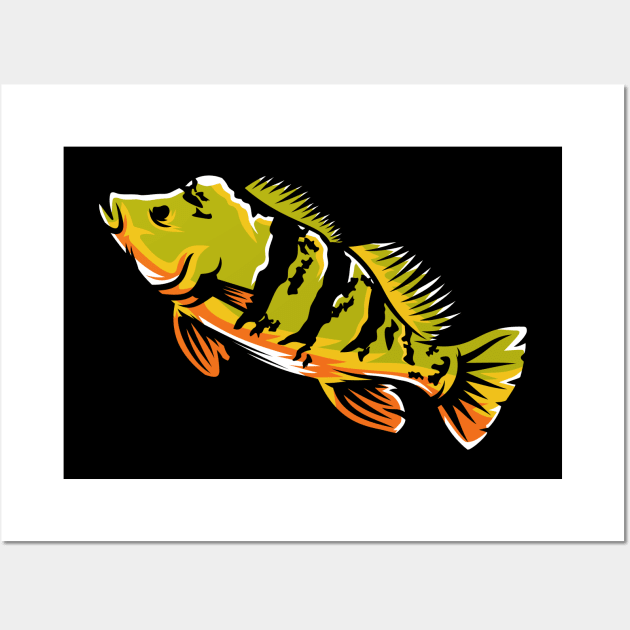 Peacock Bass Fish Wall Art by Shankara